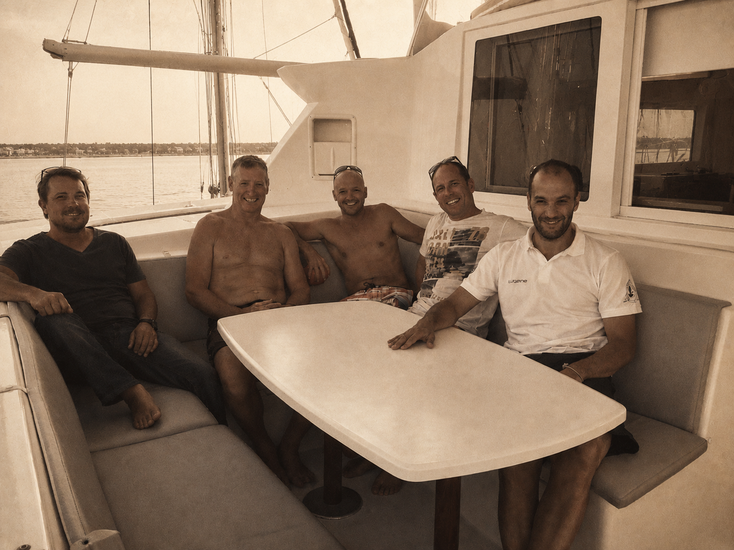 Our first catamaran