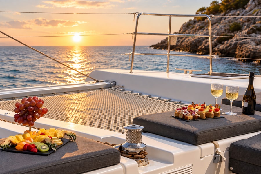 Queen of Diamonds - 52 ft crewed catamaran