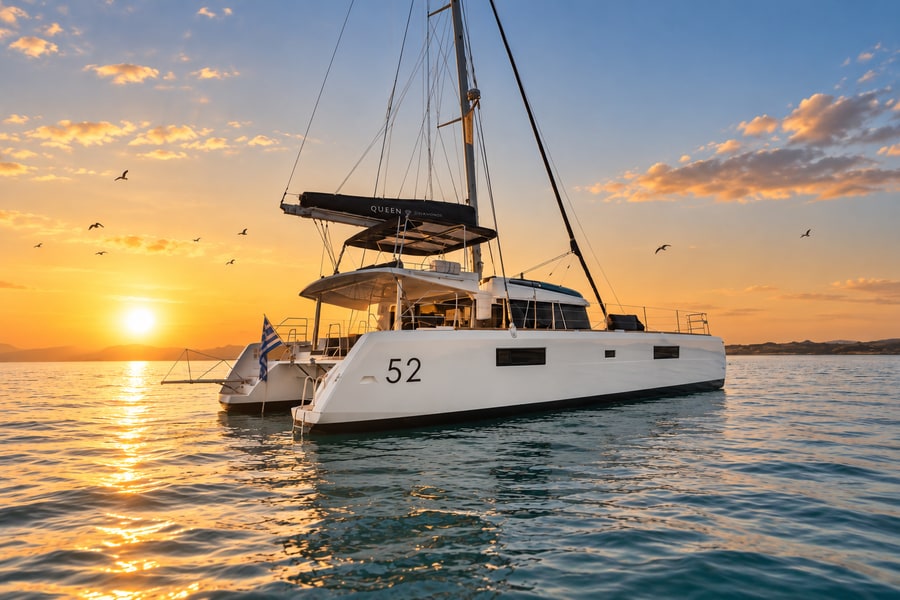Queen of Diamonds - 52 ft crewed catamaran